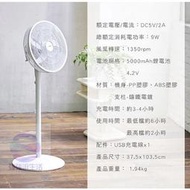 新莊KINYO 14吋USB行動充電DC靜音風扇 露營電風扇 含電池 aumall