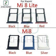 For Xiaomi mi 8 8 Lite Sim Card Tray For Mi8 Lite Sim Card Slot Holder Card Holder Reader SD Slot Ad