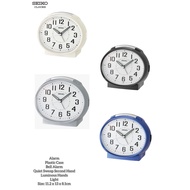 SEIKO Quiet Sweep Analogue Bell Light Alarm Clock QHK059