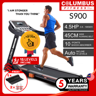 4.5HP Columbus Fitness S900 Professional Treadmill Running Machine 15 Levels Auto Incline 5 YR WARRANTY