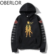 Anime Naruto Hoodies Streetwear Coup Winter Coat Casual Loose Cartoon Bijuu Sage Beast Hoodie Unisex Graphic Men Sweatshirts