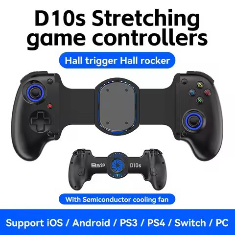 BSP D10 D10S Stretching Cooling Game Controller For SWITCH/Android/Apple IOS Tablet /PS3/PS4 ForXBOX