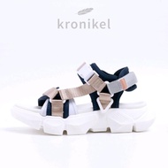 KRONIKEL PROJECT// HANNA 2in1 Sandal wanita- navy gold