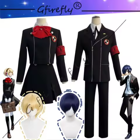 Persona 3 Makoto Yuki Aigis Gekkoukan Academy Uniform Cosplay Costume Unisex Anime Game Outfit Comic