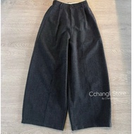 Women's Wide Leg Evening Pants, 9 inches, (92-94cm) with elastic waist at the back, super hot in 202