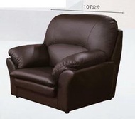 【DH】商品貨號9181商品名稱《918》咖啡色半牛皮革單人座沙發(圖一)備有雙人.三人可選.台灣製.可訂主要地區免運費