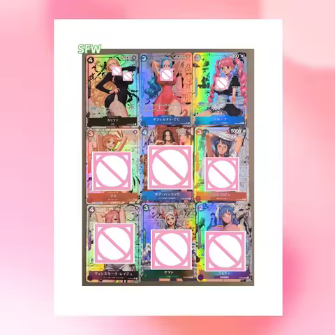 DIY OPCG One Piece Girls Flash Cards 9PCS 63*88mm