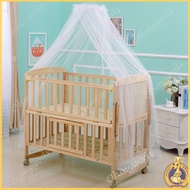 OMG* Cribs Mosquito Net Canopy Curtains for Bed Baby Infant Toddler Bed Dome Cot Mosquito Netting Cute Crib Bedding Set