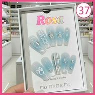 (37) Nailbox bow design y2k silver lady yearbook photo - Rosa 6868
