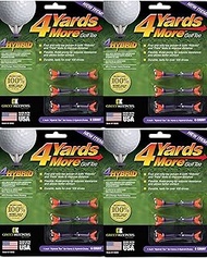 Sumabitar4 Yards More Golf Tees 1" - Purple - 4 Packs of 6 Tees - (11922)
