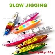 7 Colors 40g/60g/80g/100g Jigging Fishing lure For sea fishing Slow Jigging Lure