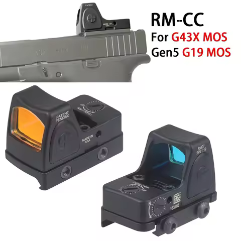 R-CC Compact Pistol Red Dot Sights 3.25 MOA Collimator Reflex Sight Airsoft Gun Scope for G43X Mos G