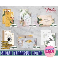 BC Tik Wedding Invitation Elegant Aesthetic Design Maliq 95 to/d100 Invitation Series