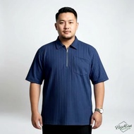 KEMEJA Jumbo zipper knit shirt xxxl xxxxl Men's shirt BIG size 9xl 7xl 5xl