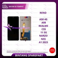 Lcd TOUCHSCREEN OPPO A1 2023/RENO A58 4G/A98/REALME C55/REALME 11 5G/NARZO N55