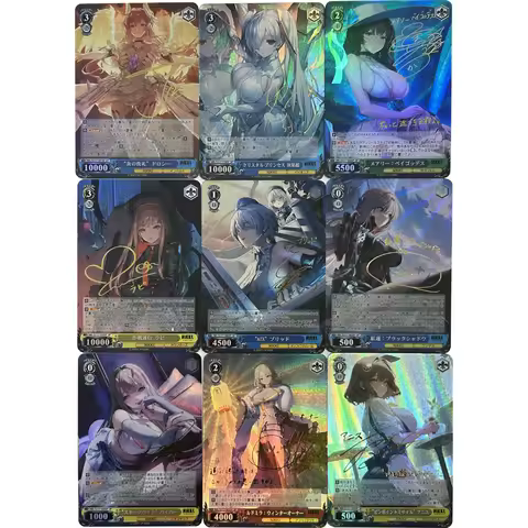 9Pcs Anime Weiss Schwarz Collection Card Nikke The Goddess of Victory Bronzing Signature Cardrefract