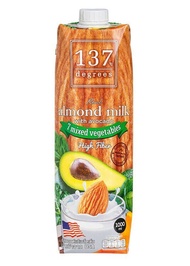137 Degrees Real Almond Unsweetend Milk 1 Liter