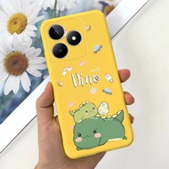 สำหรับ Realme C51เคส Realme C53น่ารักซิลิโคนนิ่มเคสลายการ์ตูนเคสโทรศัพท์สำหรับ Realme C51 C 53 Realm