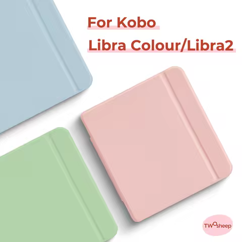 Twosheep 7-inch Case for Kobo Libra Colour and Kobo Libra2 Acrylic Magnetic Flip Auto Sleep Cover Ma