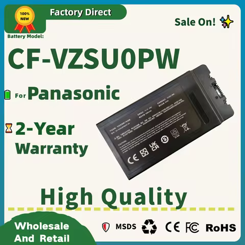 Factory Direct! CF-VZSU0PW Laptop Battery For Panasonic CF-54 CF-54F0961NE CF-VZSU0LW CF-VZSU0PR CF-