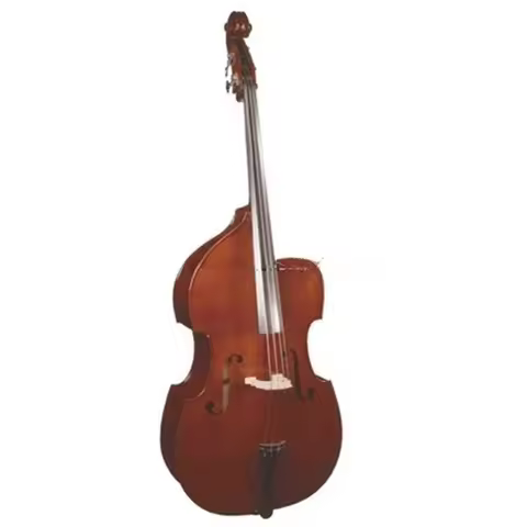 Student Double Bass 3/4 Size, Cutaway Design, Ready to Play Upright Bass for Beginners & Schools