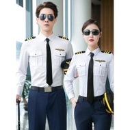 Professional Unisex Navy Aviation Shirt - Ideal for Pilots & Flight Attendants