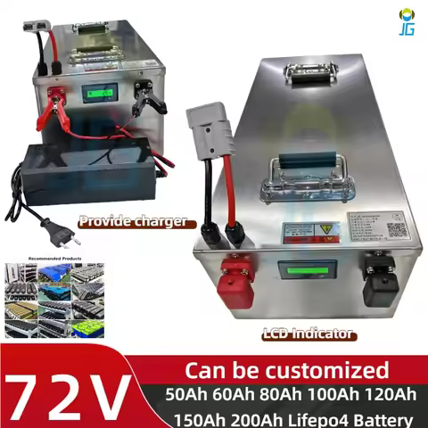 72V 50Ah 60AH 80AH 100AH 120AH 150Ah 200AH LifePo4 Lithium Battery, Golf Cart, Electric Vehicle+Char