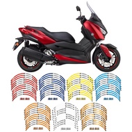Motorcycle Rim Wheel Stickers Decal Sticker For YAMAHA X-MAX XMAX300 XMAX250 Front 15" Rear 14" Inch Reflective XMAX Motor Accessories and Parts