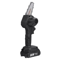 3000W 88VF 4 Inch Mini Electric Chain Saw with 1/2 Battery Rechargeable Woodworking Pruning Tool One