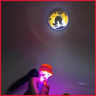 Halloween Projector for Kids Rotating Lens Multiple Patterns Gadget Halloween Flashlight With Slides
