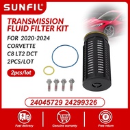 24045729 24299326 Transmission Fluid Filter Kit for 2020-2024 Corvette C8 LT2 DCT，2pcs/lot