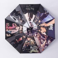 ✥﹉jay Chou umbrella vinyl automatic sun umbrella star periphery should help the same custom umbrella sunshade umbrella