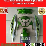 Full Body Bodi Halus Honda Beat Fi Warna Hijau Putih 2012 2013 2014