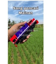 Miniatur mainan Kereta Api Lokomotif cc201 perumka bisa jalan