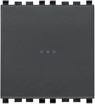 VIMAR EIKON Series - Switch Axial 1 Pin 16 AX 2 Modules Grey