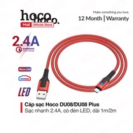 Hoco DU08/DU08 Plus Micro USB charging cable, 2.4A fast charging, anti-break parachute cord, 1m/2m l