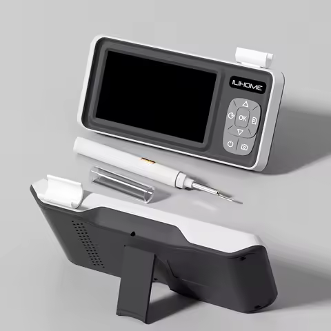Point-to-Point P2P Smart Ear Camera with Display 4.3'' Screen 4.2MM Digital Ear Picker Cleaner Otosc