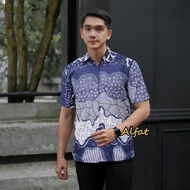 XXXL Hem batik jumbo Hem batik kantor Hem batik kondangan Hem kombinasi lengan pendek Hem batik komb