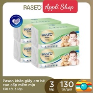 Paseo baby premium tissue paper, safe for babies, 50,130 sheets, Derma clinical dermatology certific