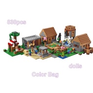 620№ ETJGFHY Minecraft Village Compatible Lego Building Blocks Boys and Girls Puzzle Lego Matching A