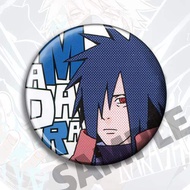 Bandai | Naruto Anime Badge Pin Set Itachi Uchiha Madara Sasuke Kakashi Obito Minato Keychain Access