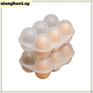xiangbao1 Transparent Eggs Storage Container with Dustproof Lid Protect 6 Eggs Storage
