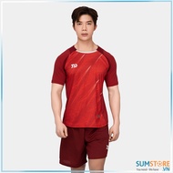 Bộ Đồ Đá Bóng Bulbal Crystal Màu Đỏ - Áo Thể Thao Thấm Hút Mồ Hôi Khử Mùi