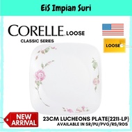 Corelle Loose (2211-LP) 23cm Square Luncheons Plate (Country Rose  Sakura  Provence Garden  European Herbs  Daisy Field)