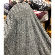 E743 - Combo of 2 pieces - Pepper gray Cotton fabric (0.55m and 0.8m - size 1.75m), 4-way stretch
