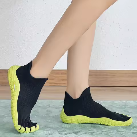 GallonShark 5 Finger Shoes - Knit Upper, Breathable Skin-Friendly, Yoga Fitness Training Driving Ind