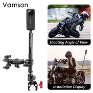 Vamson Motorcycle 3Rd Person View Invisible Selfie Stick For Insta360 One X3 Camera Handlebar Bracket Clamp Mount For Gopro 11