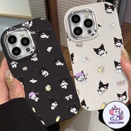 UN Cartoon Sanrio Cute Kuromi Phone Case Compatible for IPhone 11 15 Pro XR 11 14 15 13 12 Pro Max 8