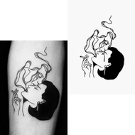 Basic Tattoo Lasts 5-7 Days Temporary Tattoo Japanese Anime Geisha Minimalist Tattoo Sticker - OKOMU
