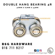Double hanging grill bearing gate  grill pagar sliding gantung gate roller bearing folding gate welding 6200